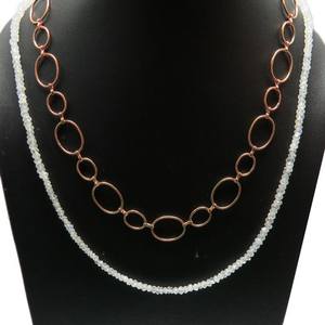 Cuentas de arcoíris en forma de piedra lunar, collar de plata de ley 925, joyería de plata única, venta al por mayor - Product Image 6