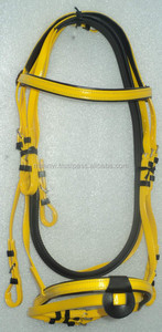 Brida de caballo de goma de PVC duradera ROJA de alta calidad vendedora caliente inteligente con Riendas de goma/brida de caballo de PVC con Riendas de goma - Product Image 4