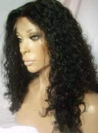 NATURAL de cabello humano completo pelucas de encaje NATURAL rizado pelucas - Product Image 3