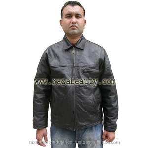 Genuine <b>Leather</b> <b>Men's</b> Brando <b>Jackets</b>-Eco-Friendly Thick Streetwear - Product Image 4