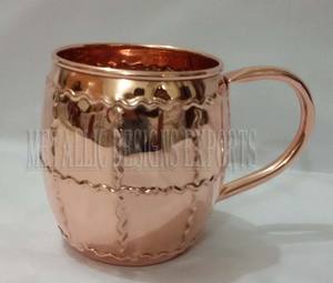 Tazas de mula de Moscú de cobre en relieve con flor martillada personalizada al por mayor, taza de café antigua, taza de cóctel de acero inoxidable - Product Image 5