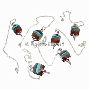 กุหลาบควอตซ์12เหลี่ยมเพชรพลอยลูกตุ้มที่มีขนาดเล็กสำหรับขาย - Product Image 4