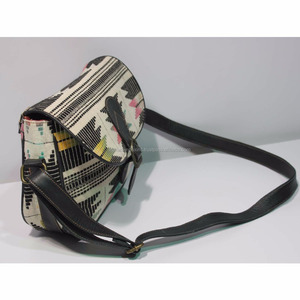 Handmade <b>Boho</b> Cotton Crossbody <b>Bag</b> for Women Vintage Ethnic Shoulder Sling <b>Bag</b> with Zipper - Product Image 1