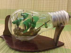 เรือพิเศษแล่นเรือใบในขวดของขวัญศิลปะทำด้วยมือ - Product Image 3