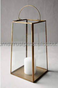 Decorative Faceted Brass <b>Candle</b> <b>Lantern</b> Jar Elegant Home Fragrance Light Handcrafted Aromatherapy <b>Candle</b> - Product Image 4