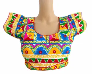 Navratri Special Bluse-2016 Großhandel Kutchi bestickte Bluse-traditionelle indische Online fertige Bluse Design