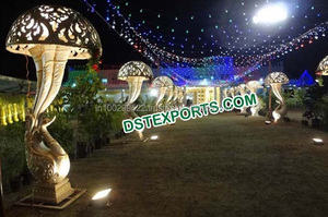 ล่าสุดAislewayนกยูงสไตล์เสางานแต่งงานเส้นใยAislewayเสาโมเดิร์นงานแต่งงานทางเดินเสา - Product Image 6