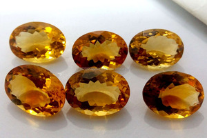 หินอัญมณีสีเหลืองมะนาวทรงรีตัดเป็นรูปวงรีคุณภาพสูงเป็นทางเลือกสำหรับการทำเครื่องประดับต่างหูขายส่ง - Product Image 2