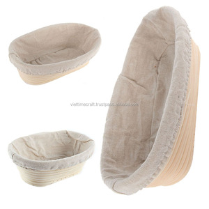 Cesta Ovalada de Ratán Vietnamita para Fermentación de Pan, para Restaurantes Comerciales, Embalaje en Cartón - Product Image 3