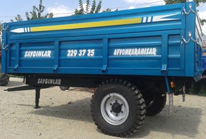 Carro de servicio de herramientas de transporte de frenos hidráulicos, remolque trasero de un solo eje, 4 toneladas, para granjas de Turquía - Product Image 3