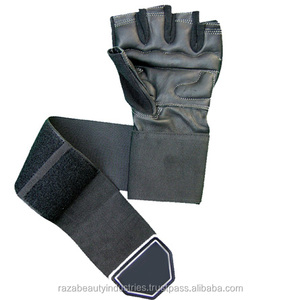 Gants d'haltérophilie en cuir unisexe pour une utilisation en salle de sport pour l'haltérophilie - Product Image 6