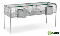 Cage à lapin en polyester, 2 compartiments Modèle Porto