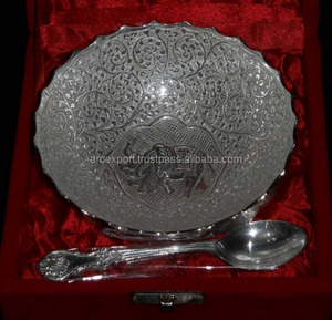 Petits bols de service en gros de luxe de fantaisie de décoration unique ronde en argent de meilleure qualité - Product Image 1