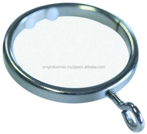 Anillo de cortina Omg Industries sin ojal latón pulido 38 mm diámetro interior anillo de poste de cortina medio anillo de cortina - Product Image 5