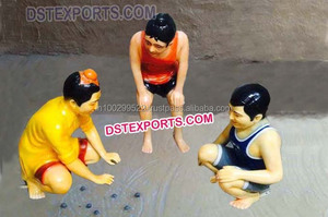 Punjabi cultura Tandoor señoras Punjabi Village tema estatuas de fibra Havelis & hoteles decoración estatuas Punjabi - Product Image 3