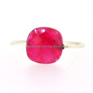 Nhẫn <span class=keywords><strong>Ruby</strong></span>, Nhẫn Trang Sức Bạc Thiết Kế Mới Nhất Đá Quý, Trang Sức Bạc Sterling 925 Bán Sỉ - Product Image 2
