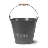 Garden Trading Metal Coal Bucket、Charcoal Black Coal Bucket