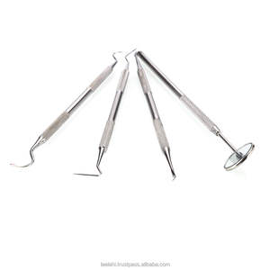 Juego de 4 Herramientas de Acero Inoxidable para Eliminar la Placa Dental, Raspadores de Sarro y Palillos Dentales, Espejo Bucal, Herramienta de Limpieza - Product Image 4