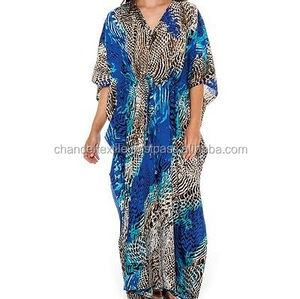 ชุดคาฟตันผ้าฝ้ายยาวขนาดใหญ่พิเศษของผู้หญิงชุดเดรสยาวสไตล์ฮิปปี้ Boho สำหรับใส่ไปทะเล - Product Image 4