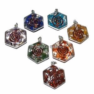 Pierre Orgonite pour méditation 7 couleurs, ensemble de cœur d'orgonite, pour une méditation, acheter en ligne - Product Image 4