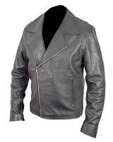 Ghost Rider Noir Veste En Cuir Véritable