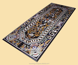 Hermosa y Atractiva Mesa de Comedor Rectangular de Mármol Negro de Alta Calidad, Fabricante y Mayorista para Decoración del Hogar - Product Image 1