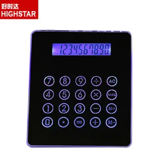 Super slim MousePad Calculator with 4 USB Hubs and Blue Mood Light