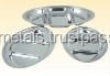<b>Stainless</b> <b>Steel</b> Polished Eco-Friendly Chip and Dip and Round Mess <b>Tray</b> - Product Image 3
