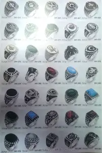 Colección de anillos de hombre de Plata de Ley 925 2014 No: 6