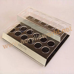 Présentoir de parfum en acrylique, 10 pièces, Design personnalisé, produits cosmétiques, LED - Product Image 6