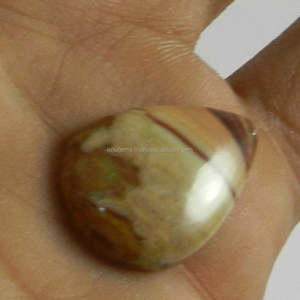 ลูกแพร์ Cabochon หินขัดสำหรับทำเครื่องประดับ2.89 11*19มม. ธรรมชาติสีแดงครีกแจสเปอร์ IG0193 Gms - Product Image 4