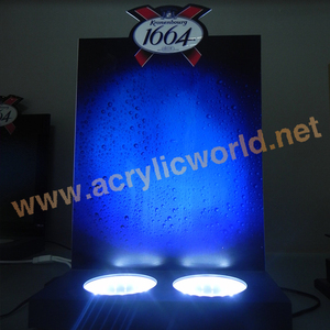Acrylic LED Bottle Glorifier <b>Stand</b> & Perspex Wine Display Shelf-Advertising Use for & Eco-friendly Custom Logo - Product Image 6