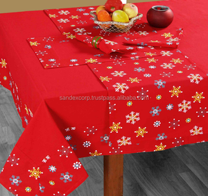 Ropa de mesa de algodón 100% tejida de lujo con logotipo personalizado, respetuosa con el medio ambiente, certificada ISO, tamaños personalizados para uso doméstico en hoteles, venta al por mayor, India - Product Image 3