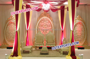 Cadre de Photo sculpté doré pour mariage musulman, panneaux en Fiber de pakistan, décoration pour scène et mariage, 40 pièces - Product Image 5