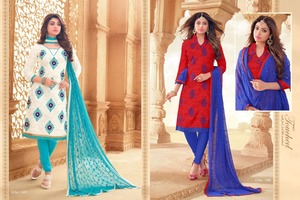 Kanya Fancy Garments - Tenue de soirée de créateur - Costume Anarkali Salwar de couleur violette - Inde - Pakistan - Lin - Viscose - Soie - Meilleure qualité - Product Image 6