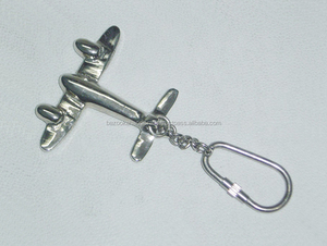 Porte-clés plaqué argent 2025, porte-clés en métal porte-clés porte-clés avion meilleur vendeur - Product Image 2