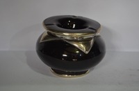 Cendrier rond décoratif en céramique sans fumée fait main au Maroc, design bohème, couleur personnalisée, marque BIYADINA