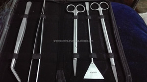 Aquarium Tools <b>Kit</b> 6 Pcs Set Stainless Steel Tweezers Scissor Spatula Multi Functional Aquarium Tank Tool Set for Fish Plant - Product Image 6