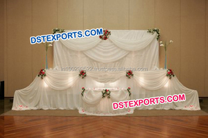 งานแต่งงานเวทีเงินสีชมพูฉากหลังเวทีฉากหลังงานแต่งงานฉากหลัง - Product Image 3