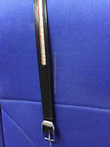 CEINTURE DE LUXE EN CUIR VÉRITABLE DE HAUTE QUALITÉ avec CHAÎNE DE CRISTAL et BLING en NOIR/MARRON/TAN pour CHEVAUX - Product Image 4