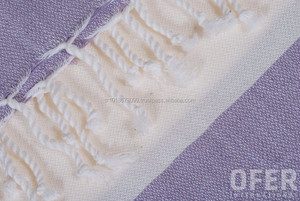 Alanya Peshtemal Serviettes de Fouta Turque, Pestemal, Serviettes Hamam Couverture en gros-Collection arc-en-ciel lilas - Product Image 4