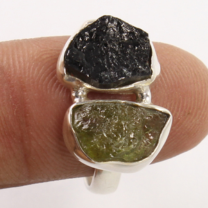 Rough Stone Silver <b>Ring</b> Wholesale Natural Gemstone Jewelry Value 925 Silver <b>Ring</b> - Product Image 2