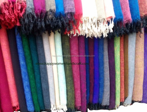 NP ผ้าคลุมไหล่งานฝีมือขนาดกลางสำหรับทั้งชายและหญิงผ้าวูลหลากสีแฮปปี้ + ผ้าพันคออะคริลิคแบบดั้งเดิมและผ้าคลุมไหล่ HWH-NS2 - Product Image 2