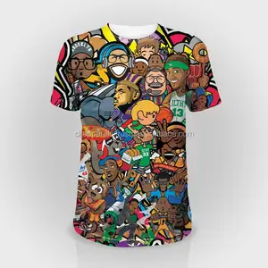 all over dye sublimation printed t-shirts