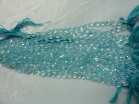 Perles de topaze bleu ciel naturelles, certifiées par une tierce partie, pour la fabrication de bijoux, fabriquées en Inde, Coszcalt Exports RT00101