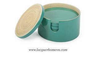 Vietnam Coiled bamboo coaster set, grainy finishing, good quality and competitive price - Product Image 3