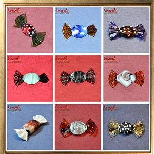 Assorted Murano <b>Glass</b> Candy Set Mixed Color <b>Decorative</b> Toffees in Various Shapes and Sizes for Home Decor, Gifts - Product Image 6