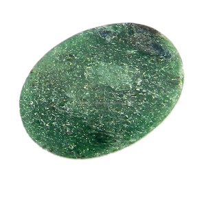 ลดราคาครั้งใหญ่! พลอยฟูชไซต์สีเขียว 2.82 กรัม ขนาด 17*23 มม. รูปไข่ ทรงคาโบชอง พลอยธรรมชาติสำหรับทำเครื่องประดับทำมือ IG1077 Ishu Gems - Product Image 2