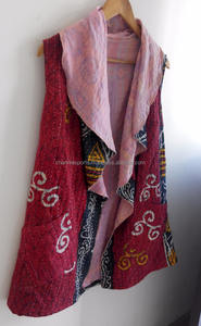 เสื้อแจ็กเก็ตกันธาผ้าฝ้ายวินเทจเสื้อโค้ทดีไซเนอร์แขนกุดคอปกแบบลำลองสำหรับผู้หญิงใส่ในวันหยุด - Product Image 4