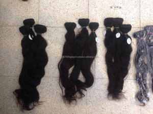 100% Premium naturel indien corps humain armure de cheveux en gros brut non transformé Vierge Extension de cheveux - Product Image 3